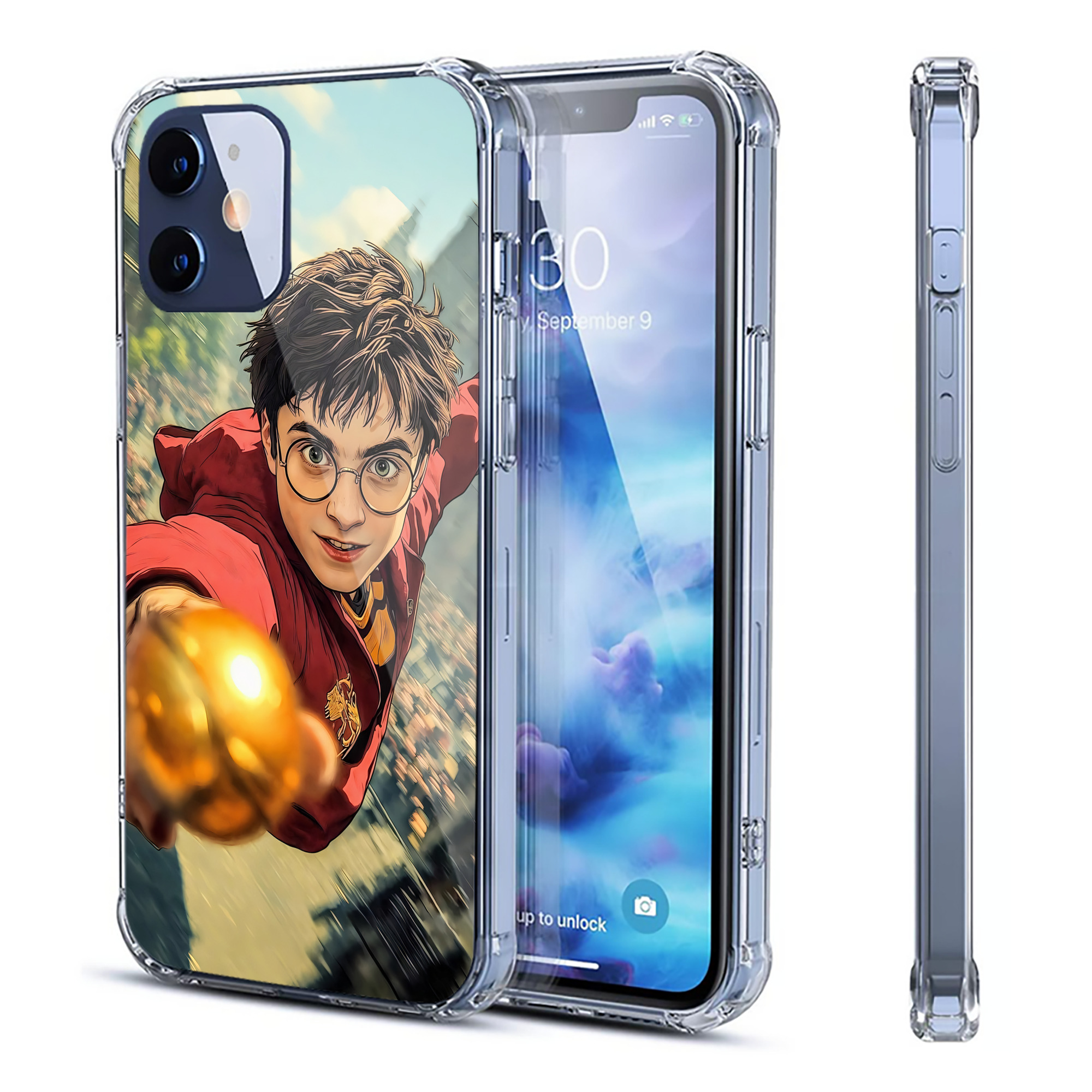 （画像用） Harry Potter ハリー・ポッターシリーズ 【iPhone 12シリーズ対応】透明スマホケース（クリアソフトケース）